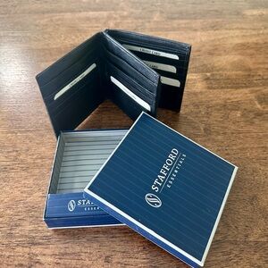 Marshal (Genuine Leather) Men’s Bifold Wallet w/Original Inserts (Black)